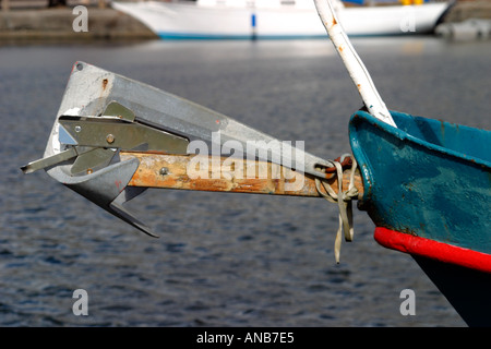 Nahaufnahme eines erhöhten Anker Stockfoto