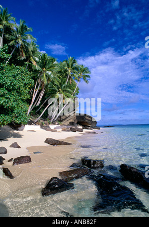 Fiji Raranetingga Raranitingga Uninhabitied Insel Strand Stockfoto