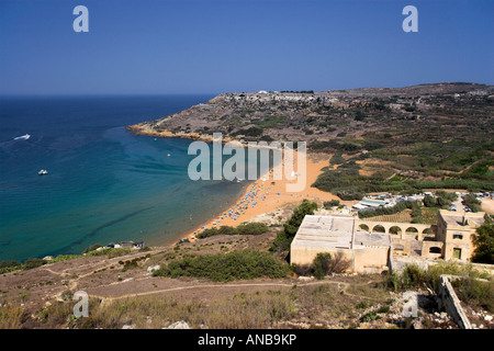 Europa, Malta, Gozo, IR Ramla (Ramla Bay) vom Calypso's Cave View Point Stockfoto