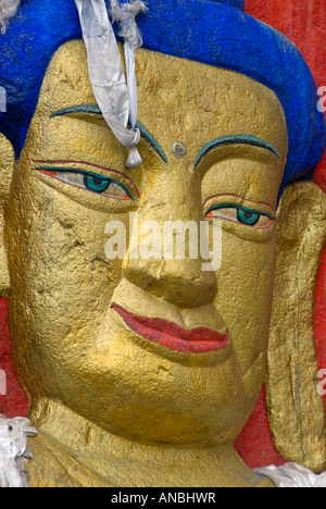 Nietang Buddha 40 km südwestlich von Lhasa ist die größte steinerne Statue graviert auf einem Felsen in Tibet Stockfoto