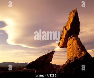 Balancing Rock in der Nähe von Lake Billy Chinook Oregon Stockfoto