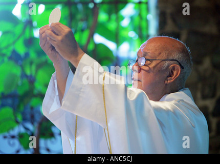 Vater Richard Ho Lung, Gründer und Leiter der römischen Katholischen Congrigation "Missionare der Armen" (MOP), Kingston, Jamaika Stockfoto