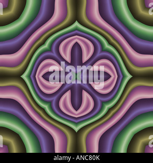 Abstrakte Fraktalbild ähnelt einem Pastell mandala Stockfoto