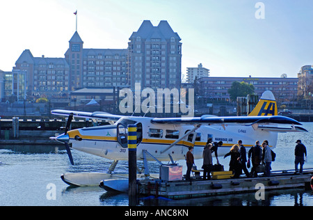 Victoria Harbour Air Wasserflugzeug Liegeplatz Stockfoto