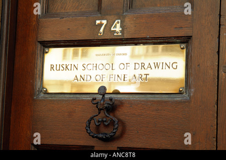 Ruskin School of Zeichnung und bildende Kunst Oxford Universität. Oxfordshire-England-Vereinigtes Königreich Stockfoto