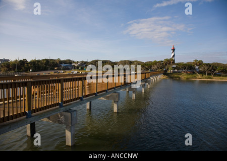 Historic St Augustine Leuchtturm und Museum in St. Augustine Florida Stockfoto