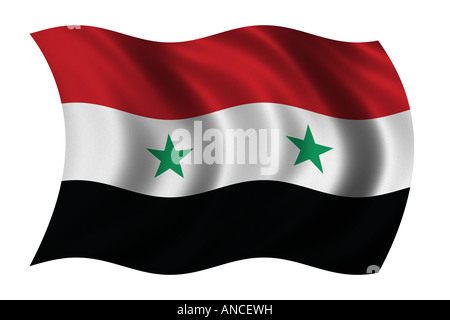 Flagge Syrien Stockfoto