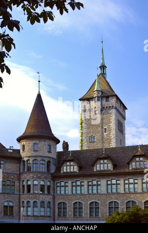 Schweizerisches Landesmuseum Gebäude (Schwiez Landesmuseum) Zürich Stockfoto