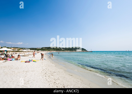 Strand, Sani, Kassandra Halbinsel Chalkidiki, Griechenland Stockfoto