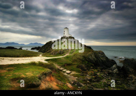 Llanddwyn island Lighthouse Stockfoto