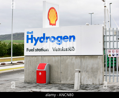 Wasserstoff Fuel Station Reykjavik Island Stockfoto