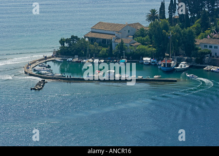Hafen von Kringels. Korfu, Griechenland. Stockfoto