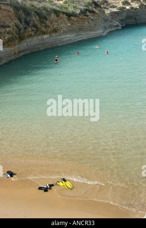 Kanal d ' Amore-Strand in der Nähe von Sidari Dorf. Korfu, Griechenland. Stockfoto