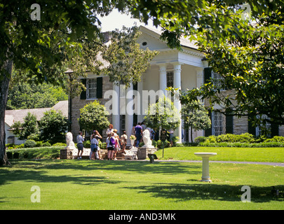 Ein Blick auf Graceland Mansion Elvis Presely s Memphis nach Hause Stockfoto