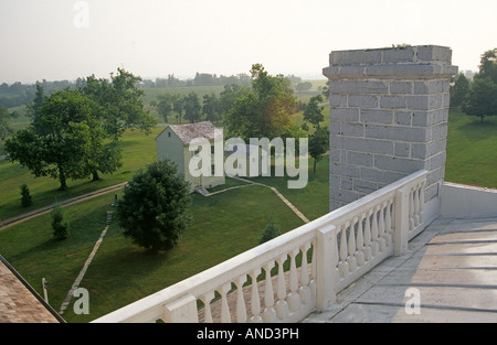 Einen Überblick über die alte Shaker Verbindung und Shaker Architektur in Pleasant Hill Stockfoto