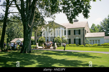 Ein Blick auf Graceland Mansion Elvis Presely s Memphis nach Hause Stockfoto