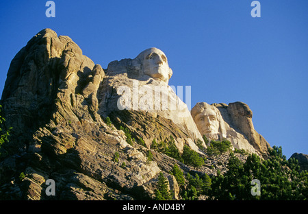 Ein Blick auf den riesigen Stein steht am Mount Rushmore National Memorial in der Nähe von Rapid City, South Dakota Stockfoto