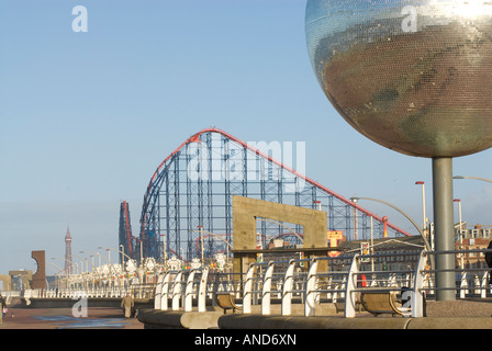 Blackpool South Promenade Stockfoto