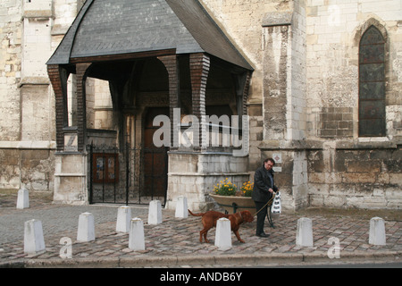 Les Andelys Frankreich Stockfoto