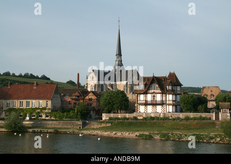 Les Andelys Frankreich Stockfoto