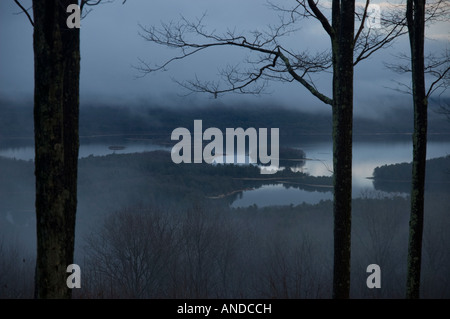 Blick auf den Ausbau Reservoir, New Salem, Massachusetts, USA Stockfoto