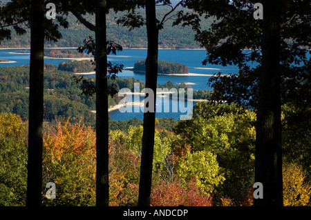 Blick auf den Ausbau Reservoir, New Salem, Massachusetts, USA Stockfoto