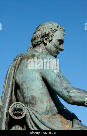 David Hume Statue Edinburgh Schottland Stockfoto