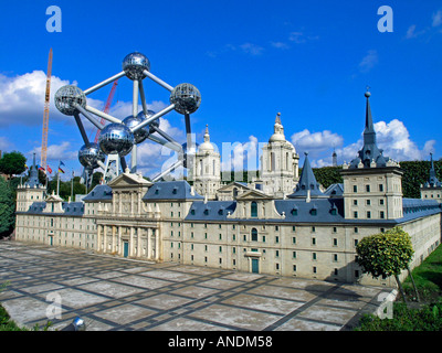 Belgien Brüssel Atomium Heysel Park Vergnügungspark Stockfoto