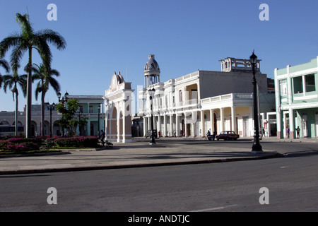 Parque José Martí der Hauptplatz in Cienfuegos, Kuba Stockfoto