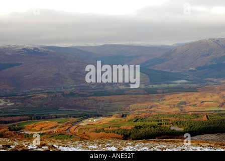 Nevis Range befindet sich im Herzen der schottischen Highlands auf dem höchsten Gipfel der Berg Aonach Mor die achte in Großbritannien Stockfoto