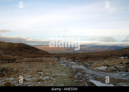 Nevis Range befindet sich im Herzen der schottischen Highlands auf dem höchsten Gipfel der Berg Aonach Mor die achte in Großbritannien Stockfoto