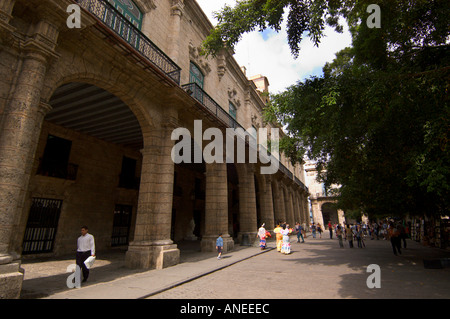 Palacio de Los Capitanes Generales, Plaza de Armas, Habana Vieja, Havanna, La Habana, Cuba, große Antillen, Caribbean Stockfoto