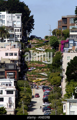 Lombard Street, San Francisco, Kalifornien Stockfoto