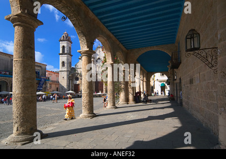 Plaza De La Catedral, Habana Vieja, Havanna, La Habana, Kuba Stockfoto