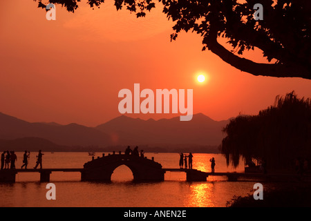Die West Lake Xi Hu Hangzhou China Stockfoto