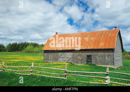 Scheune in Grosse Roches, Quebec, Kanada. Stockfoto