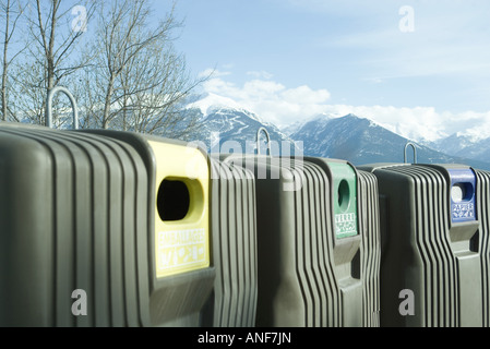 Recycling-Behälter Stockfoto