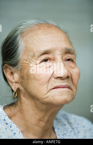 Ältere Frau, portrait Stockfoto