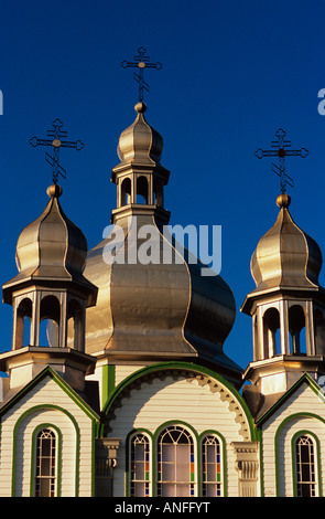 Kirche in Wroxton, Saskatchewan, Kanada Stockfoto