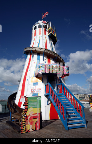 Helter Skelter am Pier von Brighton formal Palace Pier Stockfoto