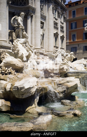 Trevi Brunnen Fontana di Trevi Rom Designed von Nicola Salvi, der Brunnen im Jahre 1762 abgeschlossen wurde Stockfoto