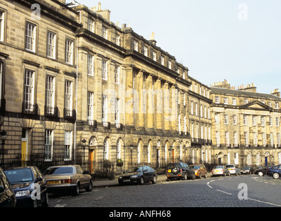 EDINBURGH Schottland UK Oktober attraktive georgischen Reihenhaus Häuser in Ainslie Ort Stockfoto
