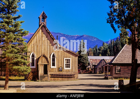 Kirche St. Retter, Barkerville, British Columbia, Kanada. Stockfoto