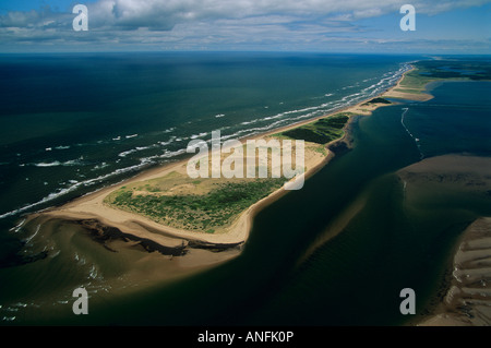 Luftaufnahmen von Prince Edward Island National Park, Prince Edward Island, Kanada. Stockfoto