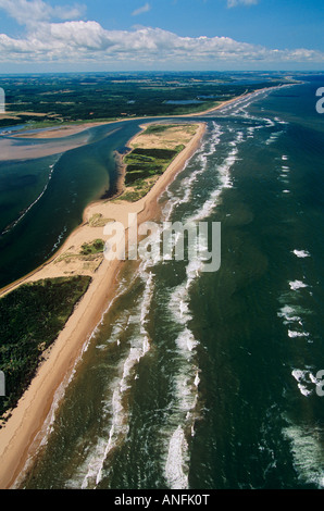 Luftaufnahmen von Prince Edward Island National Park, PEI, Kanada. Stockfoto