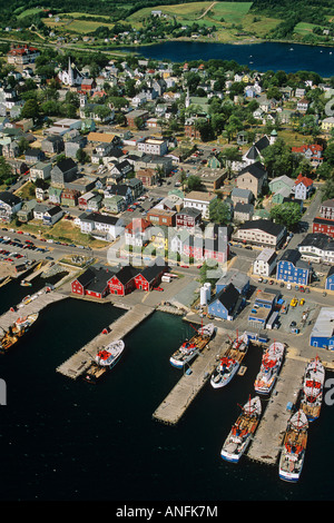 Luftaufnahmen von Lunenburg, Nova Scotia, Kanada Stockfoto