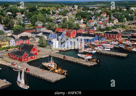 Luftaufnahmen von Lunenburg, Nova Scotia, Kanada Stockfoto