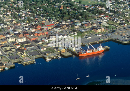 Luftaufnahmen von Yarmouth, Nova Scotia, Kanada. Stockfoto