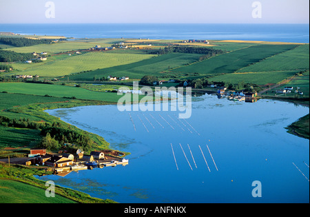 Antenne des French River, Prince Edward Island, Kanada. Stockfoto