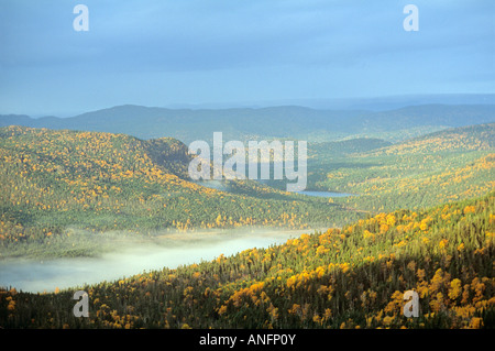 Nebel in Gros Morne National Park, Neufundland und Labrador, Kanada. Stockfoto